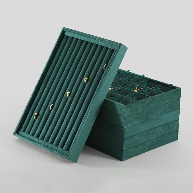 Ring Tray, Velvet Jewelry Trays, Premium Ring Display Case, Luxury Stud Earring - Image 4