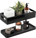 LotFancy Bathroom Decor Box and Vanity Tray, Wooden Toilet Tank Basket Topper by LotFancy