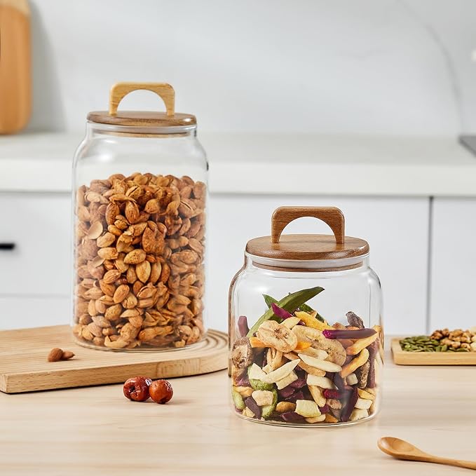 Sweejar Glass Jars for Laundry Room Organization, Half-Gallon Laundry Pods - Image 6