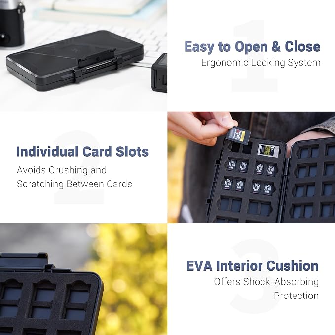 CFexpress Type A Card Case Storage, 60 Slots Memory Card Organizer Holder Box - Image 4