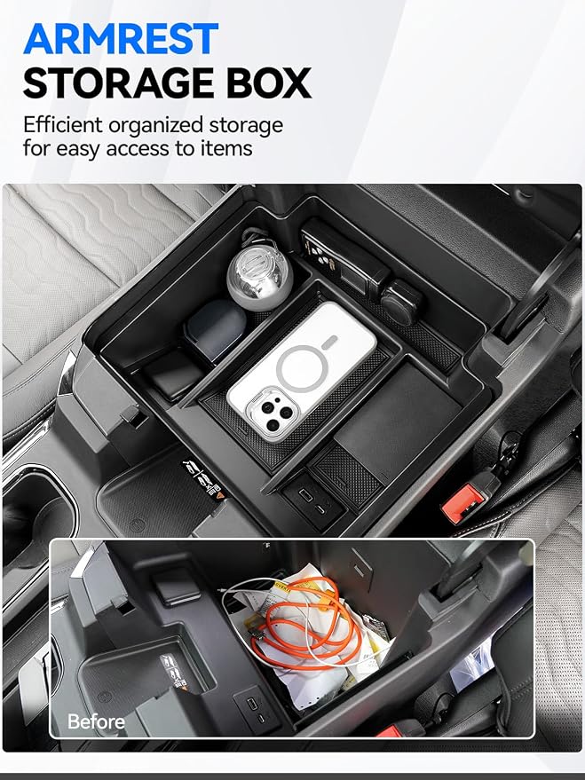 ELECFRESH 2PCS Center Console Organizer Tray - Image 2