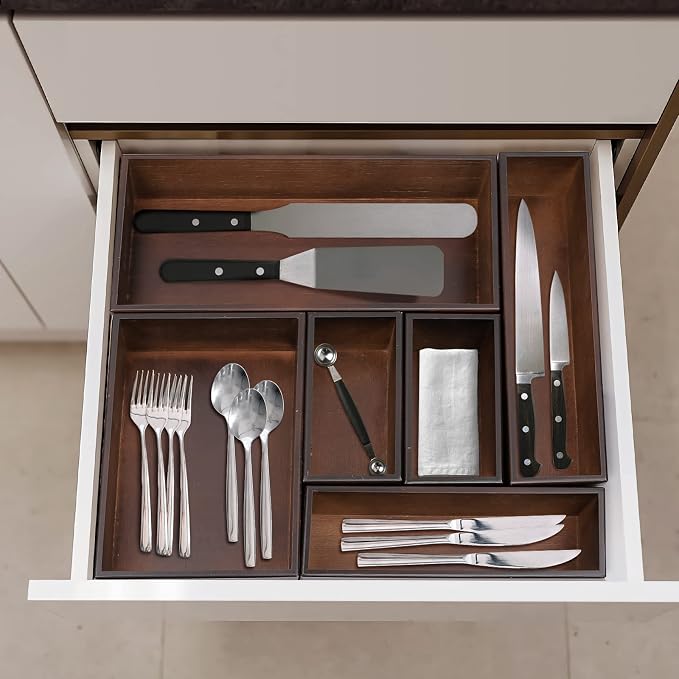 Bamboo Drawer Organizer - Image 3