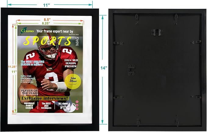 Goldfinch 2 Packs Sports Magazine Frames Displays Magazines Measuring 8.5 x - Image 4