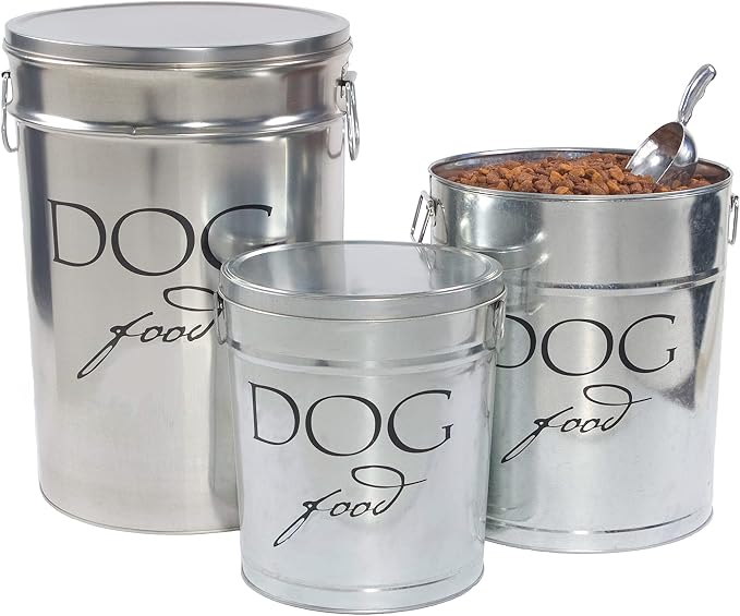 Harry Barker Pet Food Storage Collection, Classic Silver Food Storage - Image 2