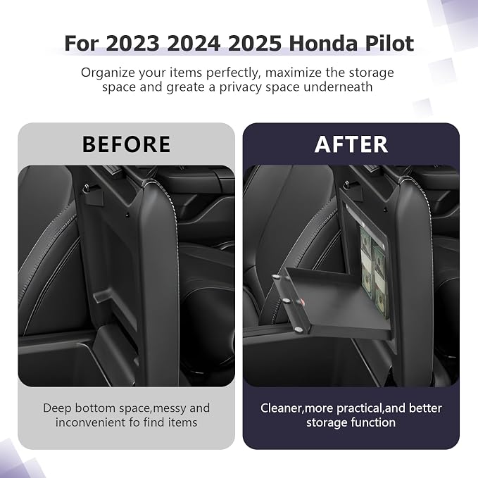 LUWU Center Console Hidden Box Organizer Compatible - Image 2
