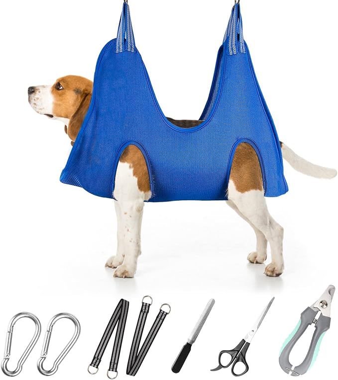 Pet Dog Grooming Hammock Harness by ATESON