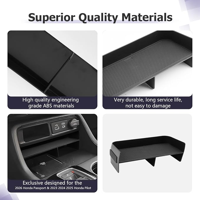 LUWU 2026 Passport Center Console Organizer Compatible - Image 5