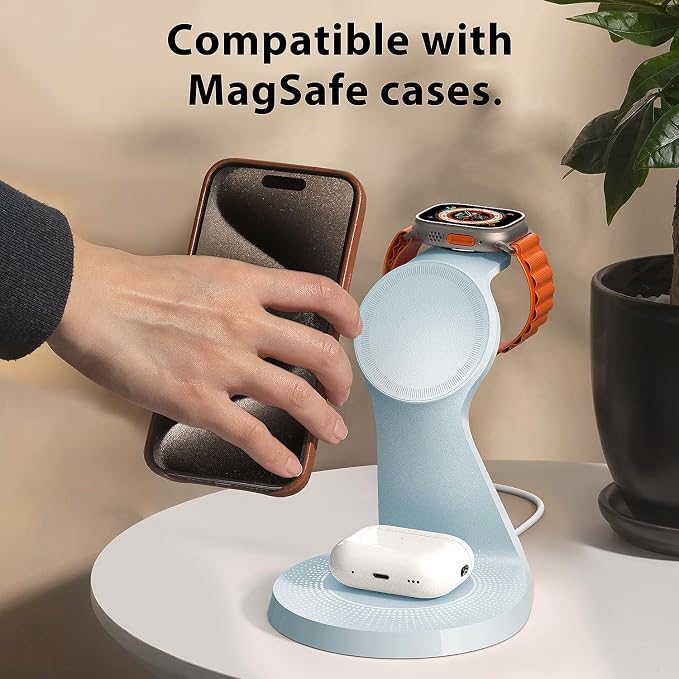 3 in 1 Charging Station for Apple Devices, Mag-Safe Charger Stand Fast Charging - Image 7
