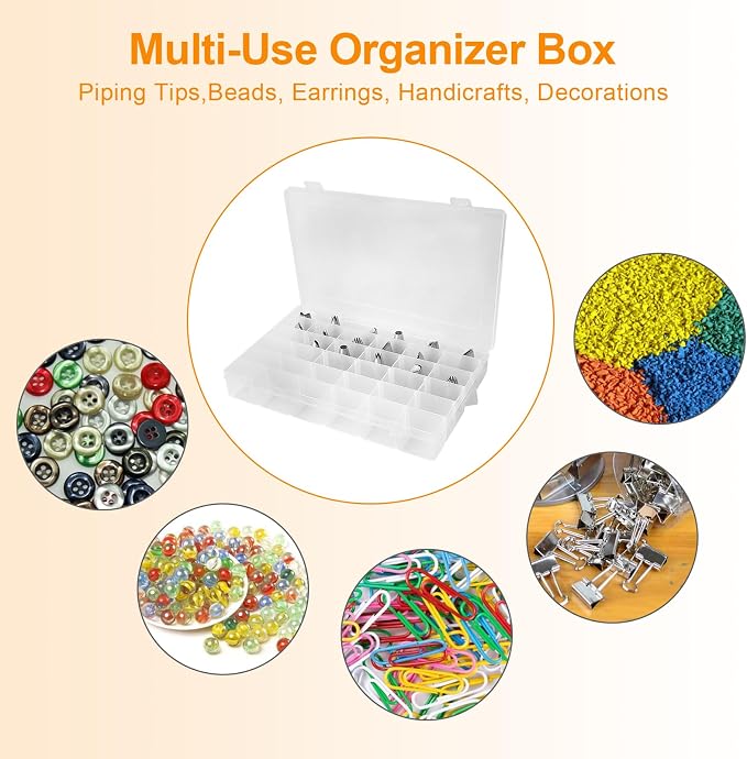 Piping Tip Organizer Box, 36 Grids Storage Container - Image 6