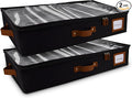HOMELUX THEORY 2pc Under Bed Storage Containers, Bedroom Under the Bed Drawer by HomeluxTheory