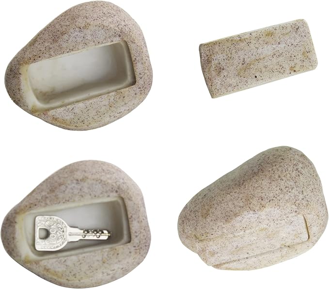 Fake Rock Key Hider Decoration Safe Holder - Image 2