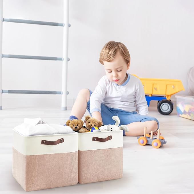 Foldable Storage Cubes 11x11 Inch, Collapsible Storage Basket - Image 6