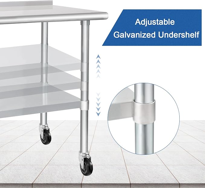 HARDURA Stainless Steel Table 30 x 60 Inches - Image 3