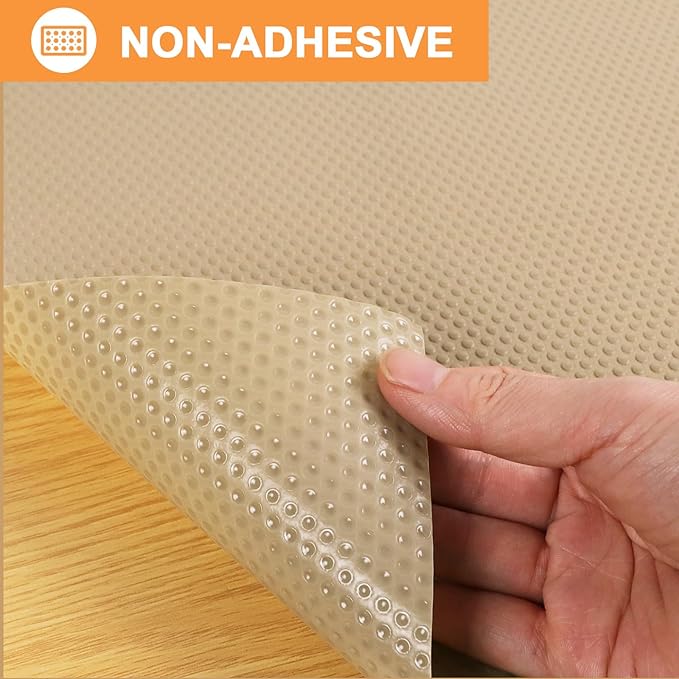 Cabinet Shelf Liner Khaki 17.7 inch Wide - Image 4
