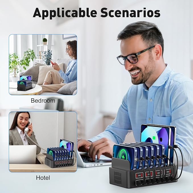USB Charging Station, 150W 16 Port USB a Charging Station - Image 6