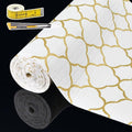 Shelf Liners for Kitchen Cabinets 12in x 30FT Non Adhesive Drawer Liner Gold by Adwann