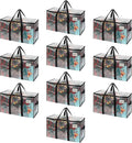 VENO 10 Pack Clear Moving Bags Christmas Storage Bags, Large Storage Bins by Veno