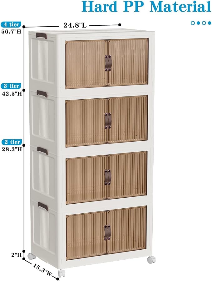 CTSNSLH 4 Tier Plastic Storage Bins - Image 4