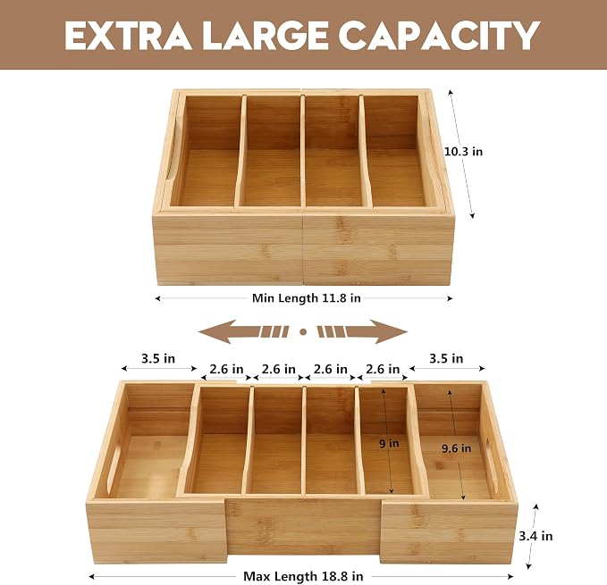 2 Pack Expandable Food Container Lid Organizers, Gift - Image 3