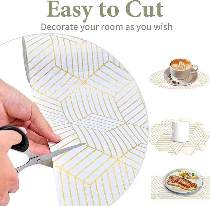 Shelf Liners for Kitchen Cabinets 12in x 20FT, Non Adhesive Cabinet Liner - Image 9