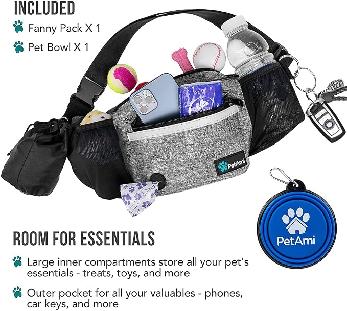 PetAmi Dog Fanny Pack, Treat Pouch - Image 2