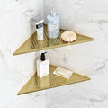 2 Pack Bathroom Corner Shelf, Recessed 12" Corner Shower Shelf, SUS304 by Qeke