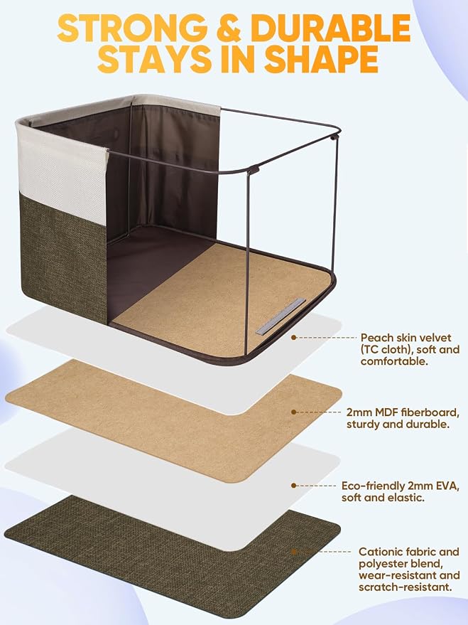 BALEINE 3 Pack Fabric Storage Bins - Image 3