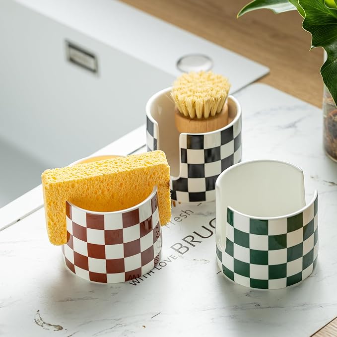 Ceramic Kitchen Sponge Holder, Dish Sponge Holder Suitable - Image 7