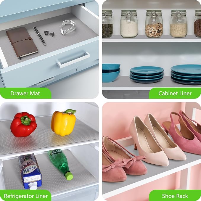 Shelf Liners for Kitchen Cabinets Non Adhesive Drawer Liner for Bathroom - Image 2