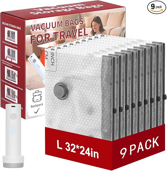 Rechargeable Wireless Pump Travel Storage Bags Set by Unknown