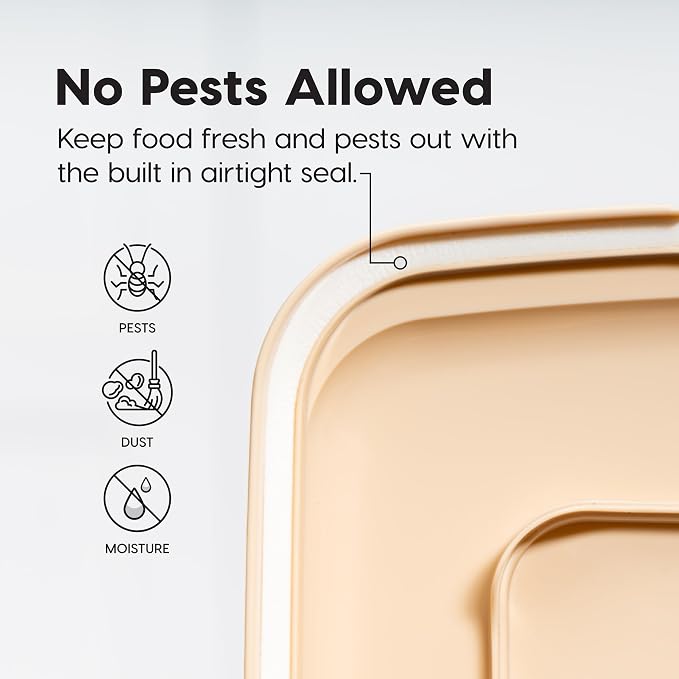 IRIS USA WeatherPro Airtight Dog Food Storage Container, Attachable Wheels - Image 7