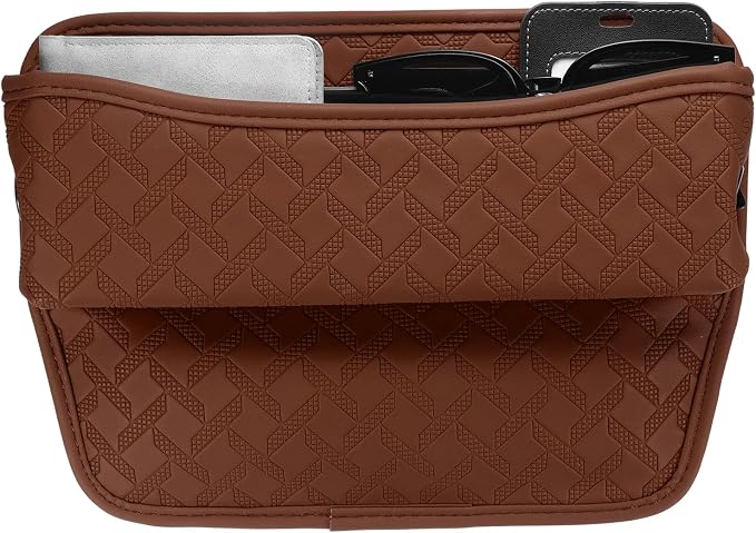 HARFINGTON Car Seat Gap Filler Organizer 11.5 x 8 x 2.1 Inch Leather Universal by HARFINGTON