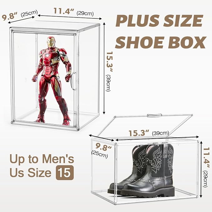 Tall Boot Storage Box Super Large Boot Storage Organizer - Image 3