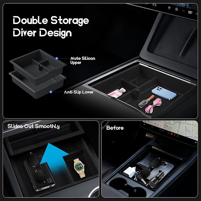 Model Y Juniper and Model 3 Center Console Organizer - Image 3