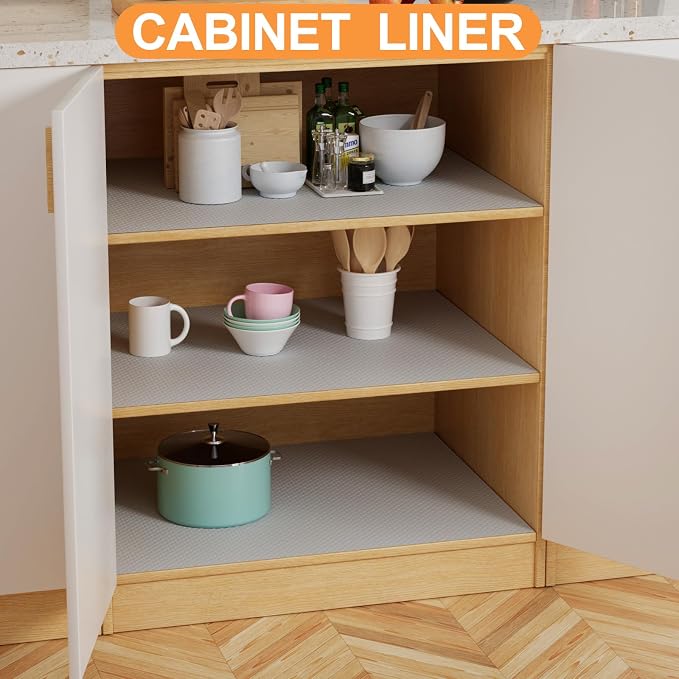 Shelf Liners for Kitchen Cabinets Non-Adhesive: Waterproof Drawer Liner 14 Inch - Image 2