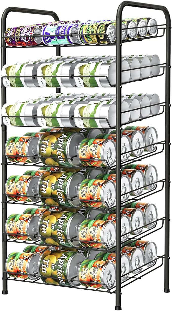 Vrisa Can Organizer for Pantry 7-tier Can Rack Organizer Metal Can Storage by Vrisa