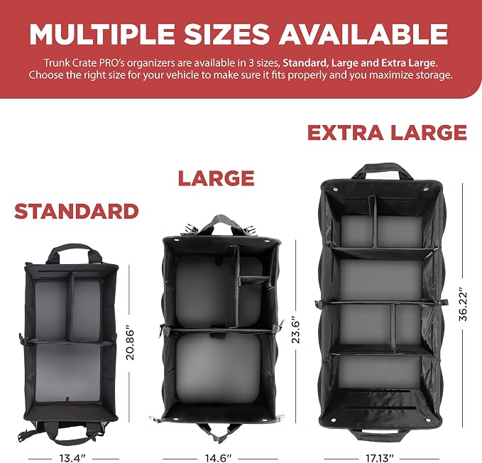 TRUNKCRATEPRO Red Car Accessories Trunk Organizer - Image 4