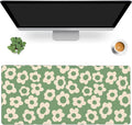 Gaming Mouse Mat Vintage Groovy Flowers Large Mouse Pad Extended Mouse Pad Desk by MIOAOSRT