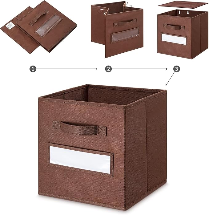 artsdi 13x13x13 storage cube bins Fabric storage cubes - Image 4