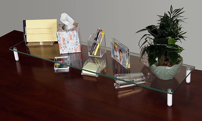 Kantek Extra-Wide Glass Monitor Riser - Image 4