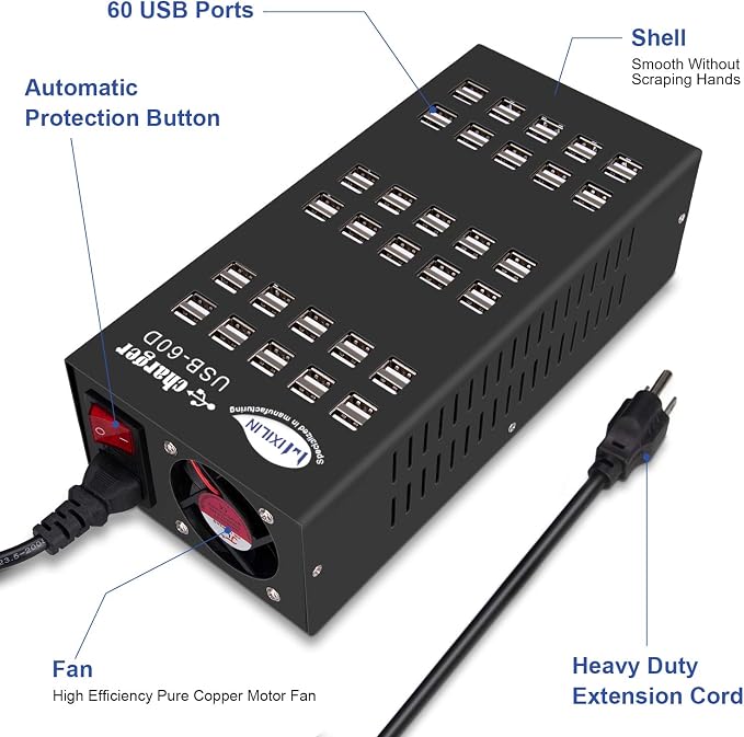 60 Ports USB Charging Station - Image 3