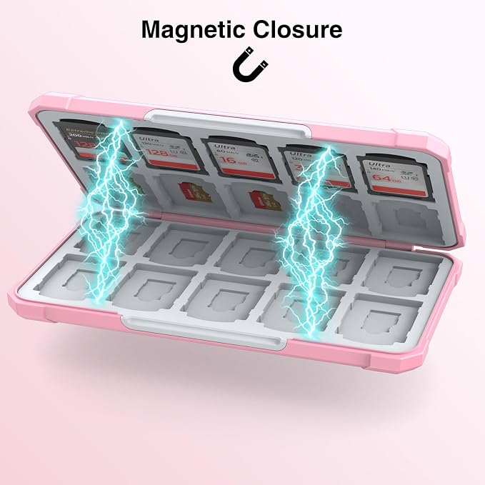HEIYING Memory Card Case for SD/TF Cards, Portable SD Card Holder Storage Case - Image 4
