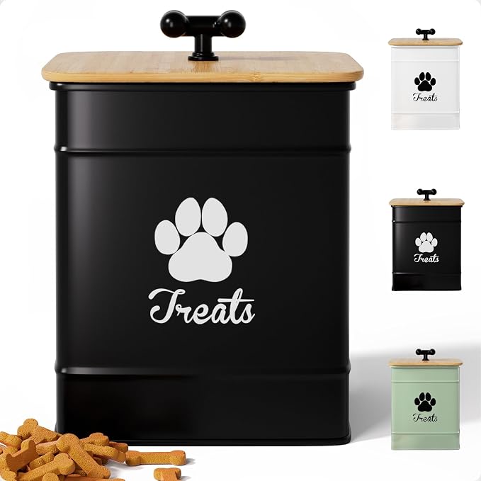 Dog Treat Container Airtight by HBDesignCo