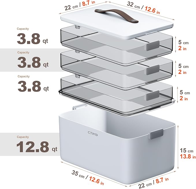 CTIME 4-Tier XL Medicine Organizer - Image 4