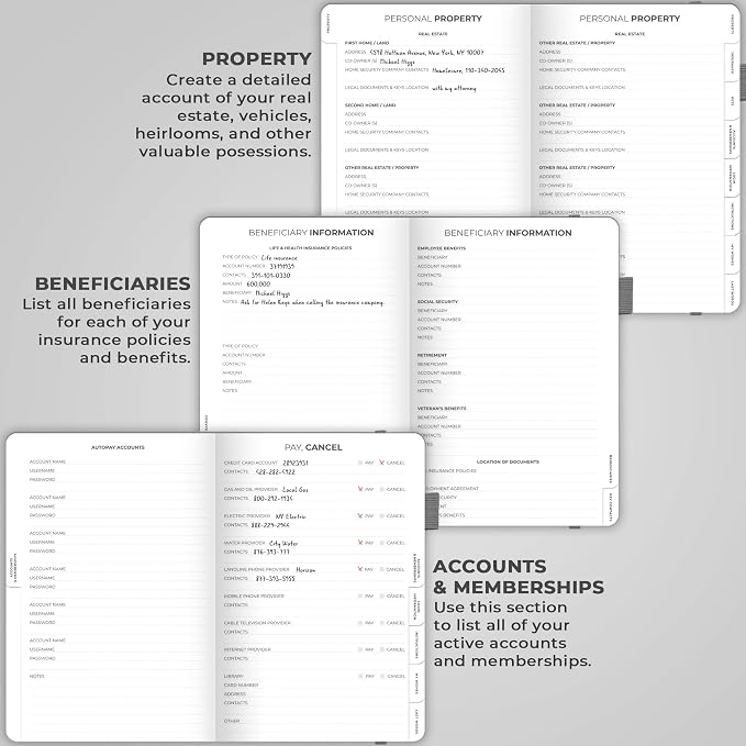 Clever Fox End of Life Planner – Final Arrangements Organizer - Image 5