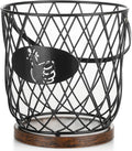 Round Egg Basket for Gathering Fresh Eggs, Metal