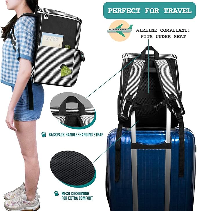 PetAmi Dog Travel Bag Backpack, Airline Approved Dog Bags - Image 5