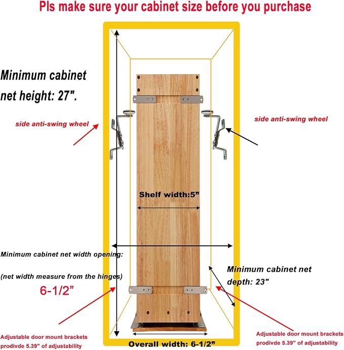 DINDON Pull Out Spice Rack Organizer - Image 4