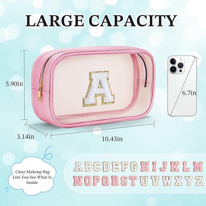 YOOLIFE Christmas Gifts for Grandkids Teacher Gift Travel Toiletry Bag Clear - Image 5