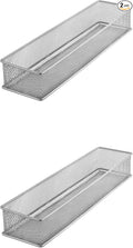 YBM HOME Silver Mesh Drawer Cabinet and or Shelf Organizer Bins, School Supply by YBMHome